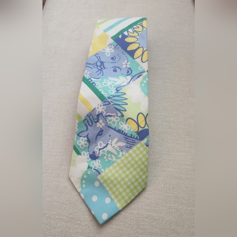 Lilly Pulitzer rare cotton print necktie